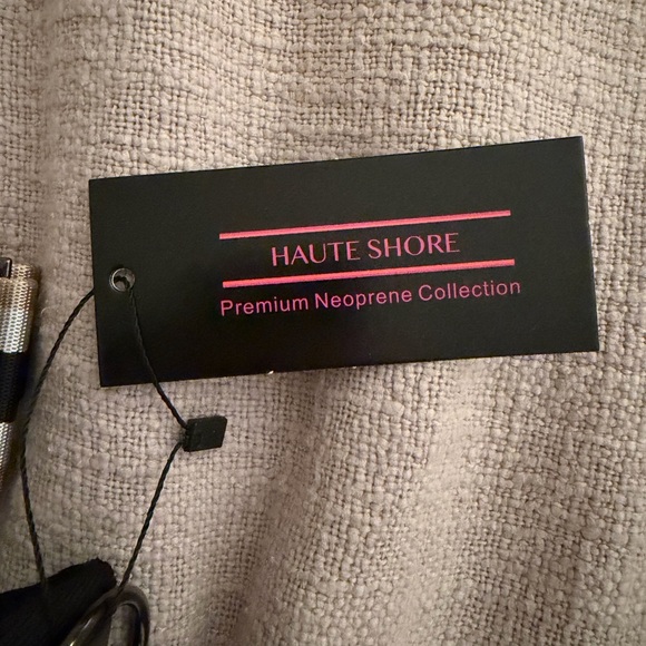 Olive Green Perforated Bag with Stripe - Picture 3 of 9